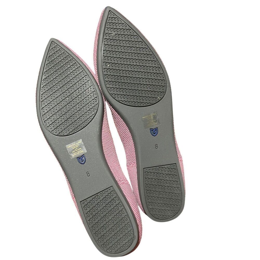 Rothys Flats Womens 8 Pink The Point Slip On Shoes Rosebud Washable Knit Spring - Picture 7 of 10